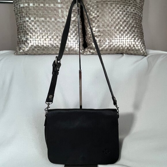 Pristine PATRICIA Nash Black Pebbled Leather Shoulder Bag - Picture 11 of 14